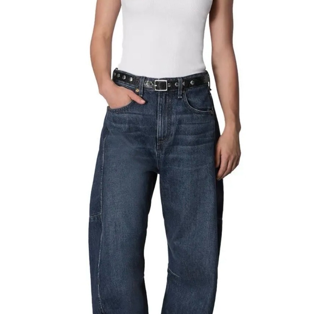 rag & bone Charlie Barrel Jeans in Teo